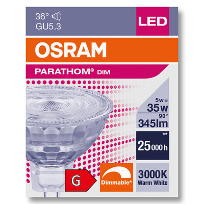 Osram parathom dim best sale mr16 35 36